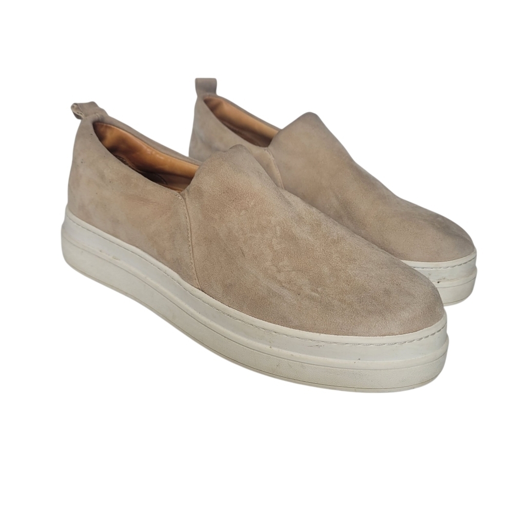JSLIDES Nipster Suede Slip-on Sneakers In Sand Size 9